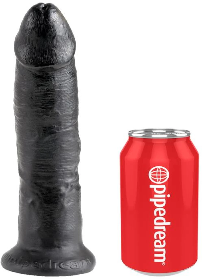 KING COCK STRAP-ON WITH DILDO 9" BLACK 23cm - ΣΤΡΑΠΟΝ 23εκ