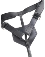 KING COCK STRAP-ON WITH DILDO 9" BLACK 23cm - ΣΤΡΑΠΟΝ 23εκ