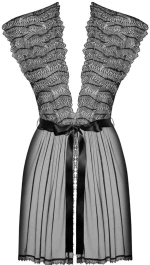 OBSESSIVE ROMANESA PEIGNOIR BLACK