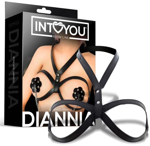 INTOYOU BDSM LINE DIANNIA BONDAGE BREAST HARNESS BLACK