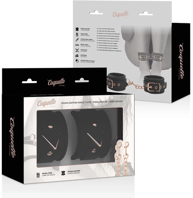 COQUETTE FANTASY ANKLECUFFS BLACK