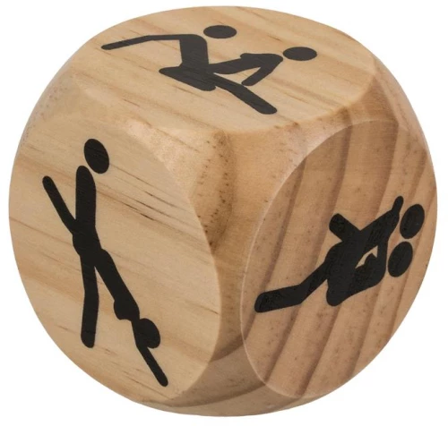 OOTB WOODEN DICE KAMASUTRA 6x6cm