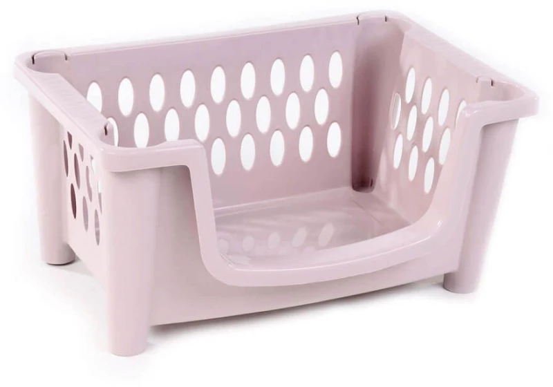 Homeplast Carina Καλάθι Αποθήκευσης Πλαστικό Ροζ 48.5x34x25cm