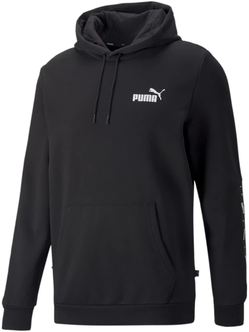 ΜΠΛΟΥΖΕΣ | ΖΑΚΕΤΕΣ PUMA ESS+ Tape Hoodie FL PUMA ΜΑΥΡΟ