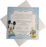 Προσκλητήριο Βάπτισης  Mickey Mouse