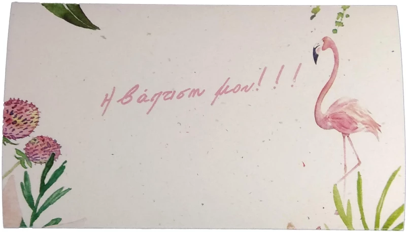 Προσκλητήριο Βάπτισης Φλαμίνγκο (flamingo)