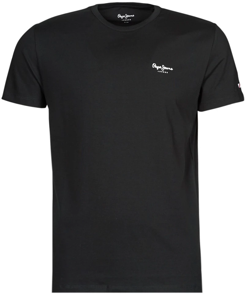 T-SHIRTS | TOP Pepe Jeans NOS ORIGINAL BASIC 3 N ΜΠΛΟΥΖΑ ΑΝΔΡΙΚΟ PEPE JEANS ΜΑΥΡΟ