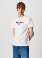 T-SHIRTS | TOP Pepe Jeans EGGO N ΜΠΛΟΥΖΑ ΑΝΔΡΙΚΟ PEPE JEANS ΛΕΥΚΟ