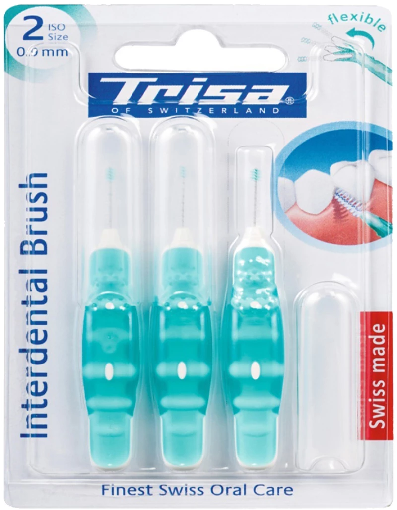 Βουρτσάκια Trisa Μεσοδόντια 1.1mm 3τμχ Γαλάζια