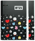 Premium Κλασέρ με Λάστιχο Α4 4 κρίκων BTS 28x32cm Πολύχρωμο CAT0070