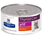 Hill'S Prescription Diet Y/D Thyroid Care Με Κοτοπουλο 24X156Gr
