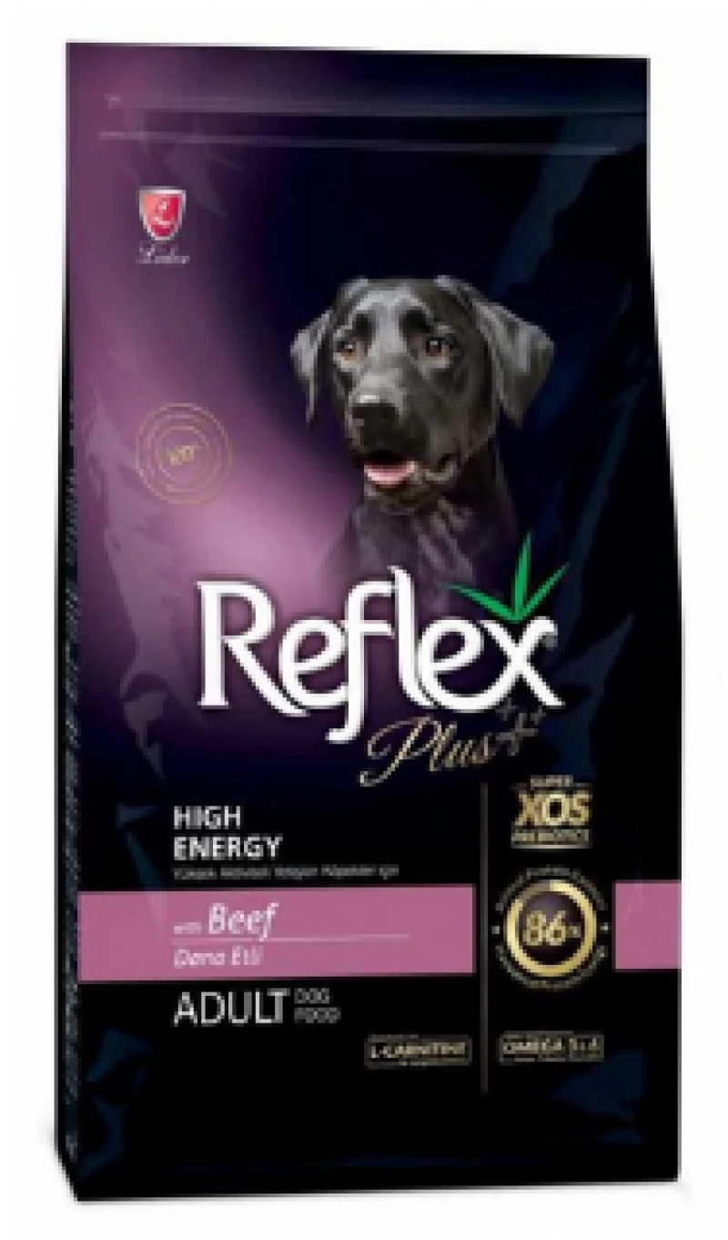 REFLEX PLUS MEDIUM/LARGE ADULT BEEF HIGH ENERGY 3kg