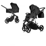Καρότσι σύστημα μεταφοράς ATTESO LEDO 2 IN 1 BLACK Milu Kids