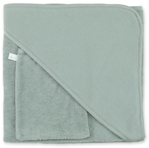 Κάπα Μπουρνούζι Bemini "Wafle Celadon Green Terry Organic"