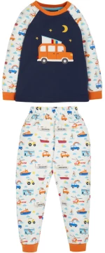 Πυτζάμες παιδικές Frugi Land Sea Sky για αγόρια