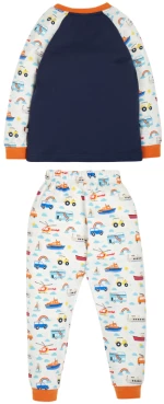 Πυτζάμες παιδικές Frugi Land Sea Sky για αγόρια