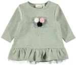 Μπλούζα τουνίκ με pom-pom Name It οργανικό βαμβάκι