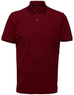 Polo μπλούζα Selected Red /H Stripe