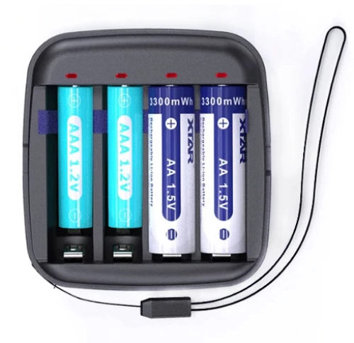 XTAR BC4 Φορτιστής μπαταριών 1.5V Li-ion1.2V Ni-MHAAAAA