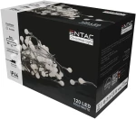 Entac Χριστουγεννιάτικα Λαμπάκια IP44 120 LED 15mm Μπάλες Ψυχρό 9μ