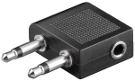 GOOBAY αντάπτορας 2x 3.5mm 2-pin σε 3.5 mm 3-pin 61004, 10τμχ, μαύρο