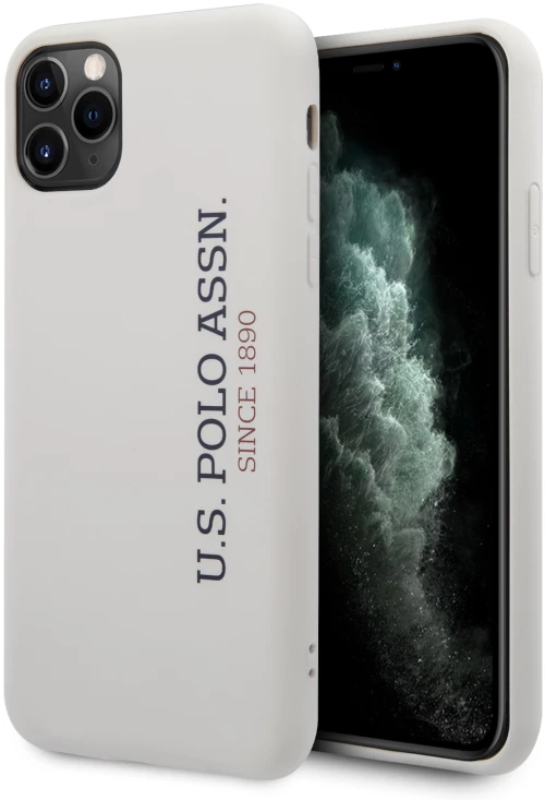 U.S. Polo Assn. “Silicone Effect Logo Collection” Θήκη προστασίας από σιλικόνη – iPhone 11 Pro Max (Λευκό – USHCN65SLWHV2)