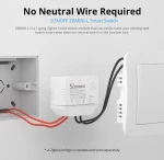 SONOFF smart διακόπτης ZBMINI-L  1-gang  ZigBee 3.0  λευκός
