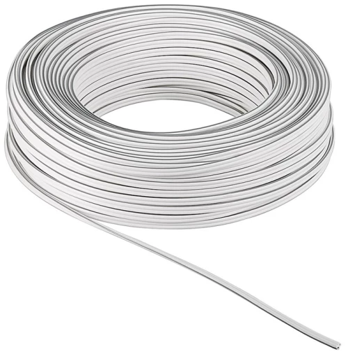 POWERTECH καλώδιο ήχου 2x 0.50mm² CAB-SP021, CCA, 10m, λευκό