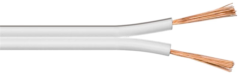POWERTECH καλώδιο ήχου 2x 0.50mm² CAB-SP021, CCA, 10m, λευκό