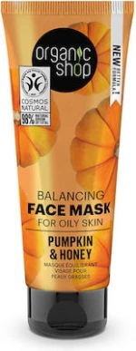 Organic Shop | Balancing Face Mask For Oily Skin | Pumpkin & Honey| 75ml