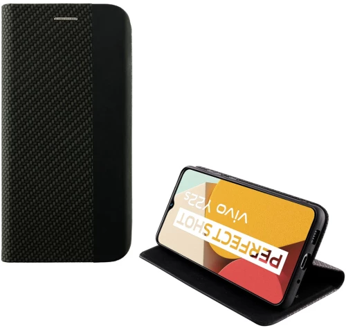 IDOL 1991 ΘΗΚΗ VIVO Y22s 6.55" ELITE ANTI-RFID BOOK STAND BLACK