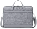 GOLDEN WOLF τσάντα ώμου 6305, θήκη laptop 15.6", αδιάβροχη, γκρι