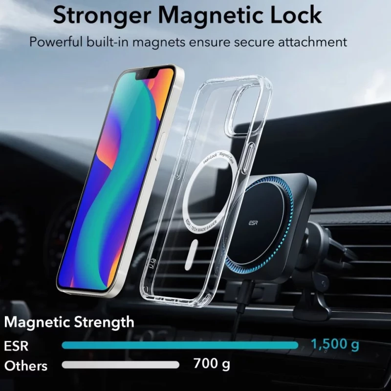 Θήκη TPU ESR CH HALOLOCK Magsafe για Apple iPhone 13 και iPhone 14 Διάφανο χρώμα