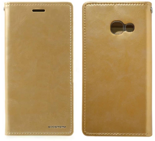 Θήκη Book Goospery Blue Moon Flip για Samsung SM-A320F Galaxy A3 (2017) Χρυσαφί by Mercury