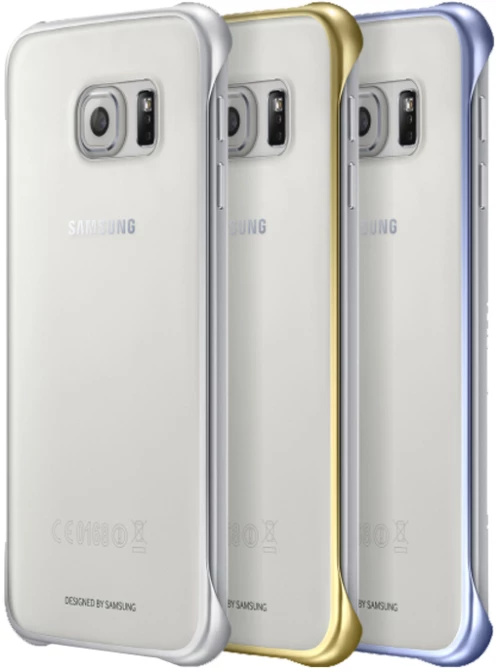Θήκη Faceplate Samsung Clear Cover EF-QG920BKEGCN για SM-G920F Galaxy S6 Μαύρο - Χρυσό - Ασημί