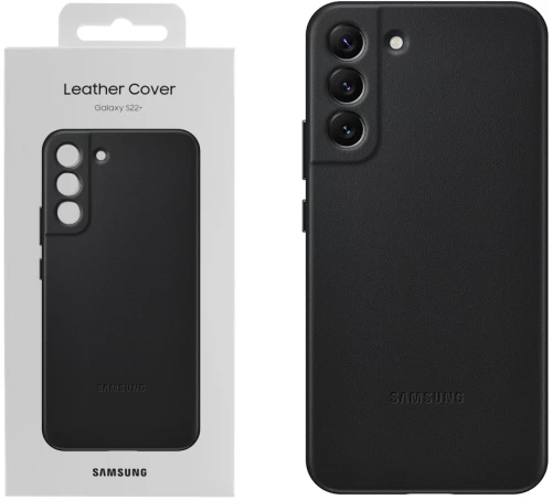 ΘΗΚΗ SAMSUNG S22 PLUS 5G S901 LEATHER COVER EF-VS906LBEGWW BLACK PACKING OR