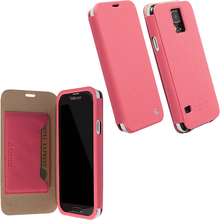 KRUSELL ΘΗΚΗ SAMSUNG S5 G900F LEATHER MALMO FLIPCOVER PINK