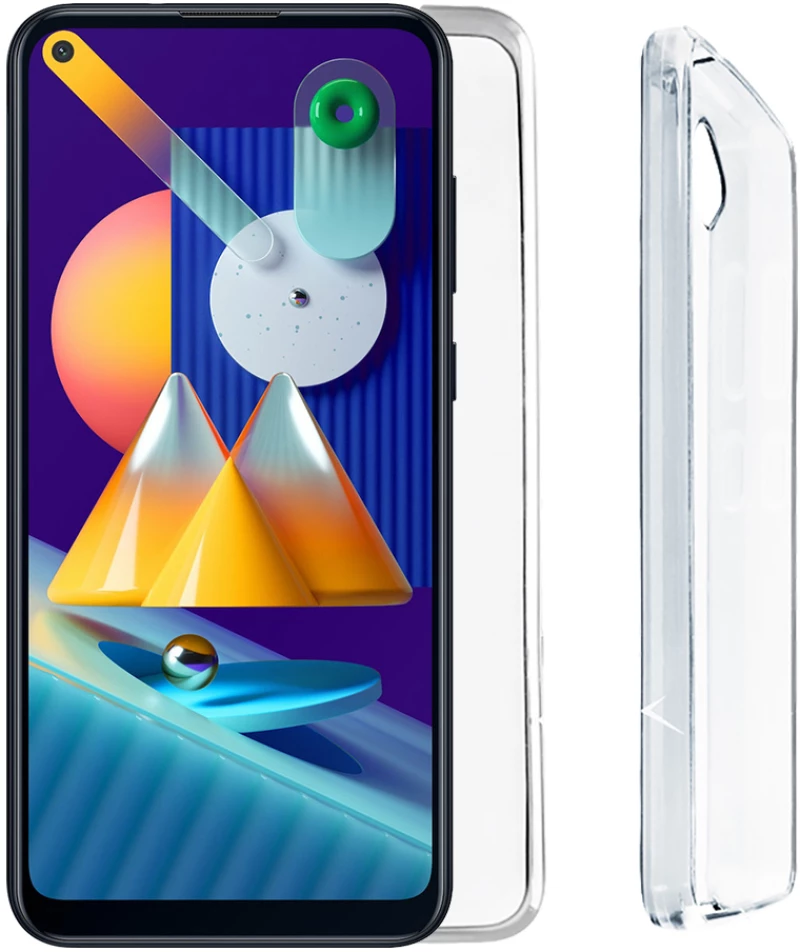 VOLTE-TEL ΘΗΚΗ SAMSUNG M11 M115 6.4" SLIMCOLOR AIR TPU CAMERA GUARD ΔΙΑΦΑΝΗ