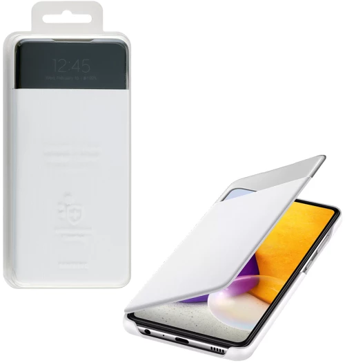 ΘΗΚΗ SAMSUNG A72 A725/A726 S VIEW WALLET COVER EF-EA725PWEGEE WHITE PACKING OR