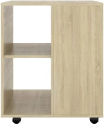 vidaXL Ντουλάπι Τροχήλατο Sonoma Δρυς 60x53x72 εκ. Μοριοσανίδα N/A Καφέ