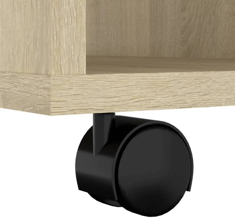 vidaXL Ντουλάπι Τροχήλατο Sonoma Δρυς 60x53x72 εκ. Μοριοσανίδα N/A Καφέ