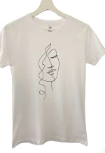 T-Shirt Λευκό Face Art