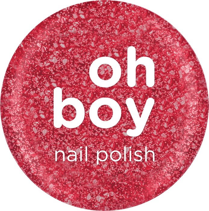 OHBOY NAIL POLISH | ΟΖΤΖ-222|ΚΟΚΚΙΝΟ GLITTER