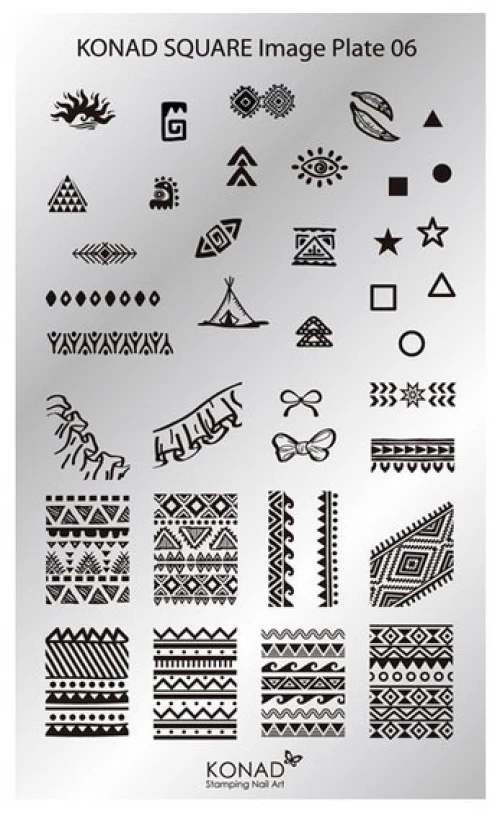 ΠΛΑΚΕΤΑ ΤΕΤΡΑΓΩΝΗ KONAD -No 6