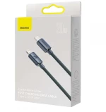 BASEUS CRYSTAL SHINE PD20W Καλώδιο Φόρτισης Συγχρονισμού TYPE-C σε LIGHTNING 2.0M - ΜΑΥΡΟ