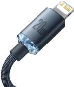 BASEUS CRYSTAL SHINE PD20W Καλώδιο Φόρτισης Συγχρονισμού TYPE-C σε LIGHTNING 2.0M - ΜΑΥΡΟ
