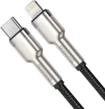 BASEUS CAFULE METAL PD20W Καλώδιο Φόρτισης Συγχρονισμού LIGHTNING 0.25μ. - ΜΑΥΡΟ
