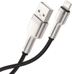 BASEUS CAFULE METAL PD20W Καλώδιο Φόρτισης Συγχρονισμού LIGHTNING 0.25μ. - ΜΑΥΡΟ
