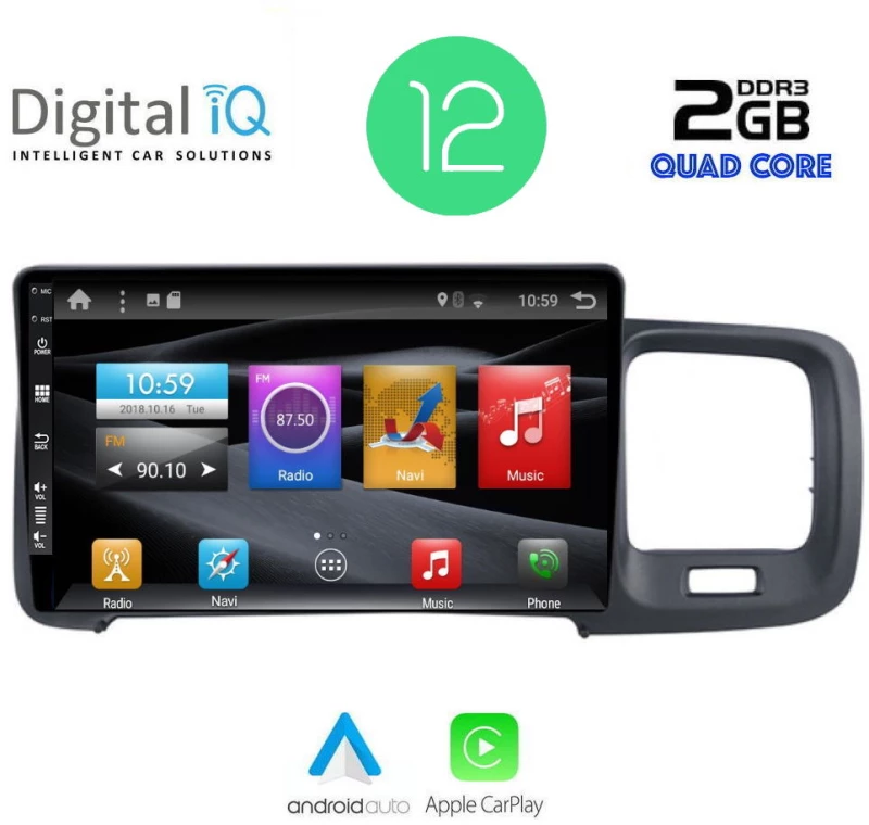 DIGITAL IQ BXH 3785_CPA (9inc) MULTIMEDIA TABLET OEM VOLVO S60 mod. 2010-2018