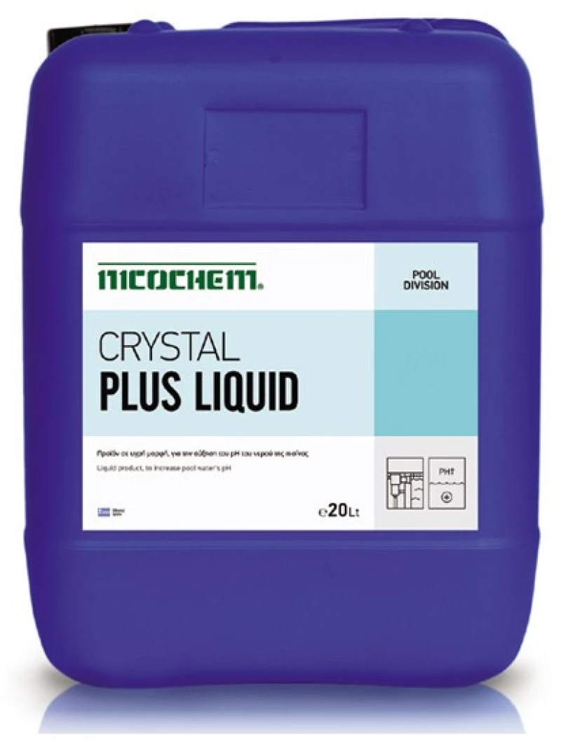 Nicochem Crystal Liquid Plus 20lt - Αύξηση του pH της Πισίνας σε Υγρή Μορφή